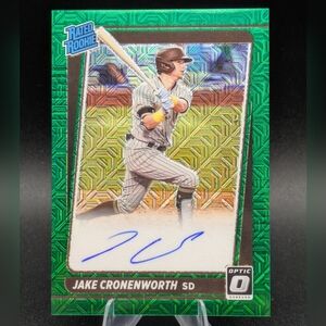 2021 Optic Rated Rookies Signatures Green Mojo Jake Cronenworth RRS-CR Auto /99